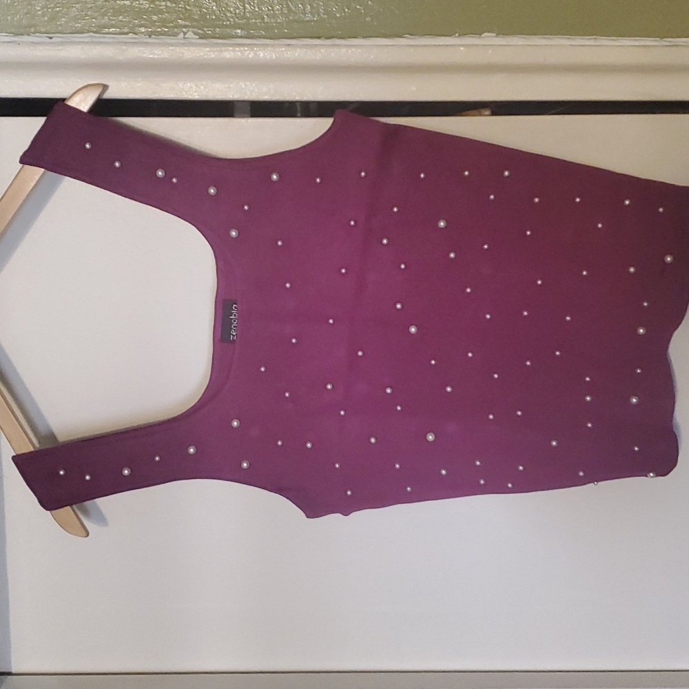 Crop sweater tank